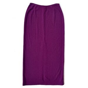 New NWOT Women’s St. John Full Length Santana Knit Skirt in Dark Berry (6)